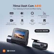 70mai Dash Cam A410 2.5K HDR Dual with GPS - XIAOMI HOME KENYA OFFICIAL AUTHORIZED STORE
