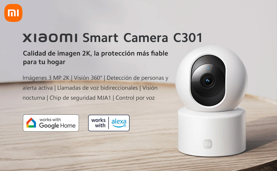 Xiaomi Smart Camera C301, 2K image Quality, 360 Degrees All Round View - XIAOMI HOME KENYA OFFICIAL AUTHORIZED STORE