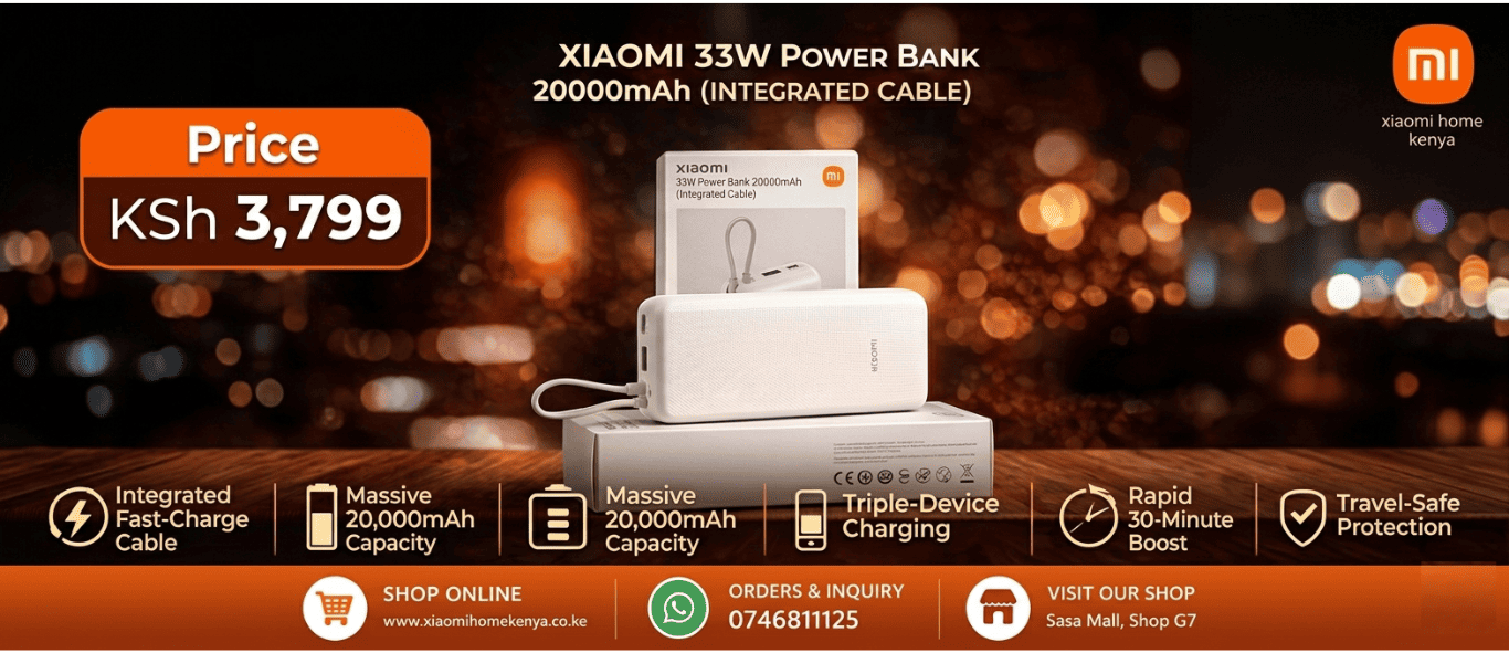 Xiaomi 33W Power Bank Price in Kenya April 2026
