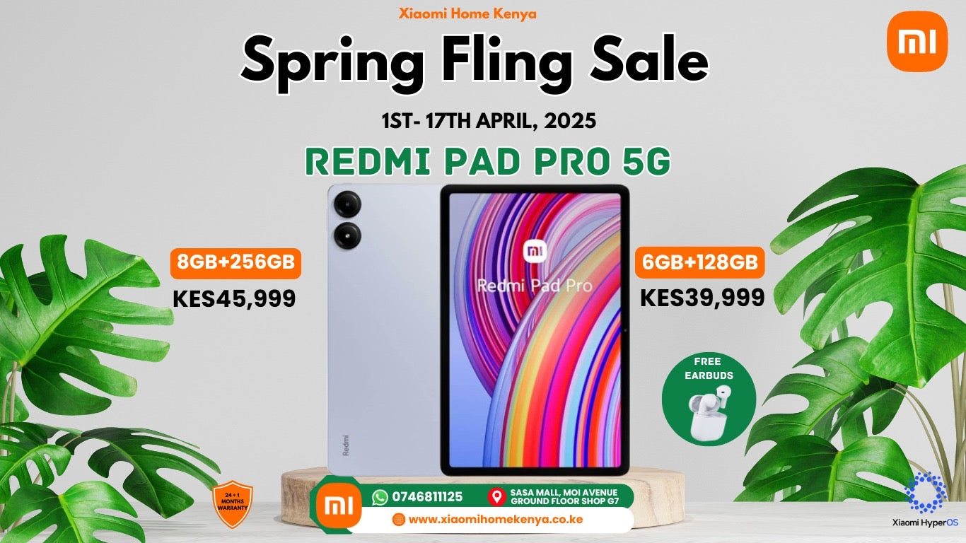 Redmi Pad Pro 5G 6GB + 128GB Black, Free Earbuds