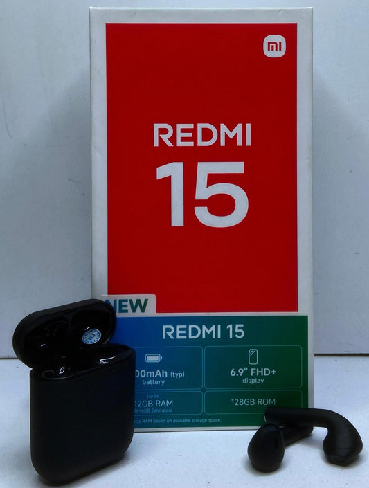 Redmi 15 6+128, 7000mAh, Free Earbuds, 6.9" Display, 50Mp Main Camera