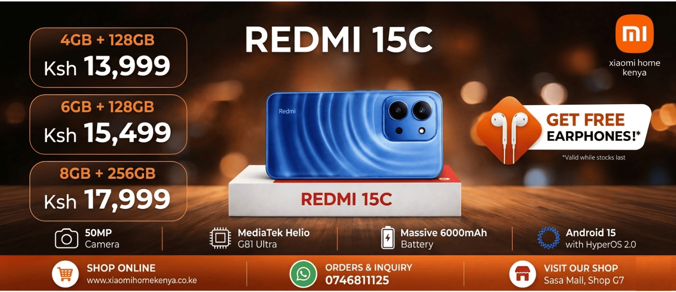 Redmi 15C price in Kenya April 2026