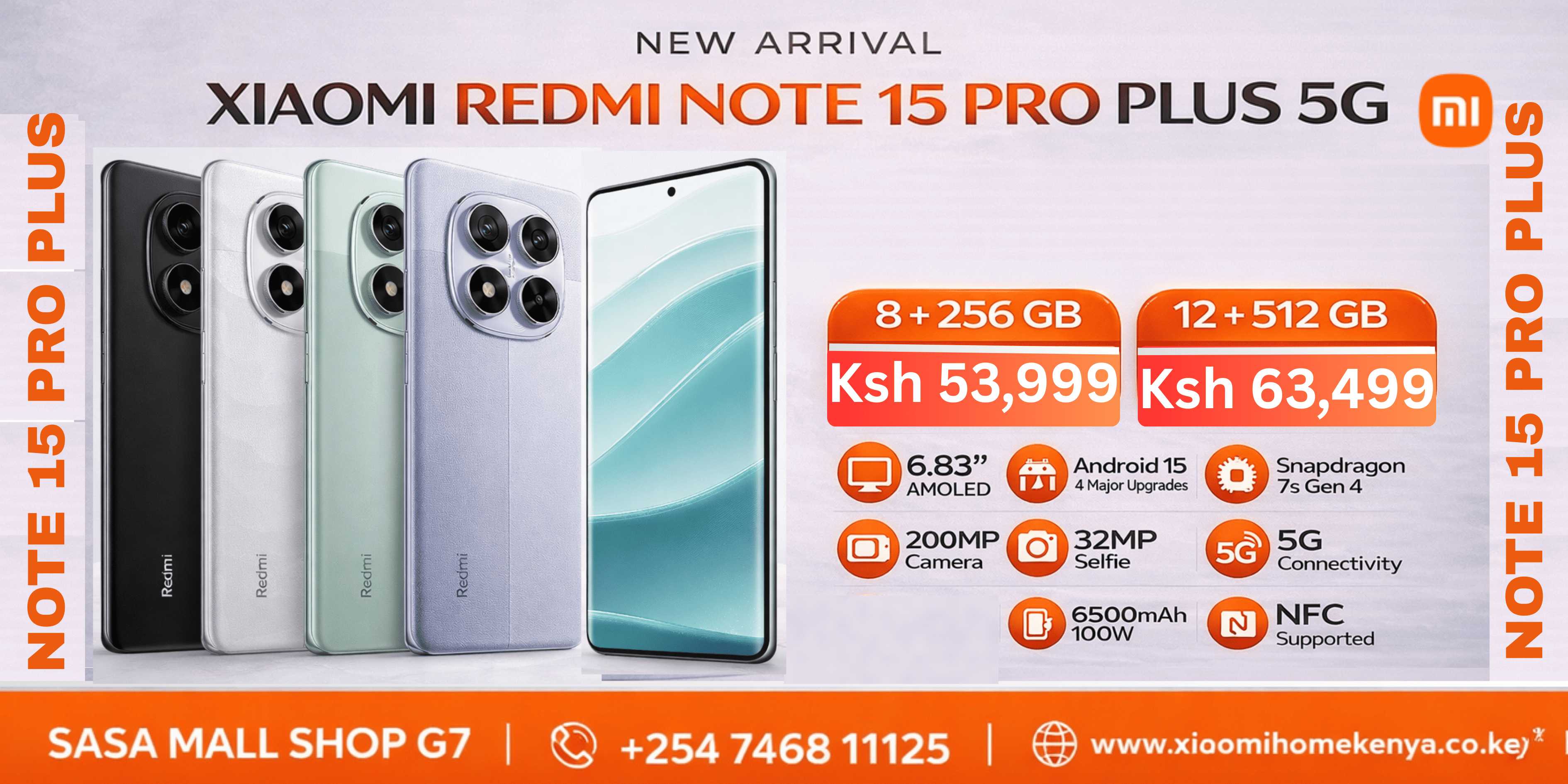 New Arrival Redmi Note 15 Pro Plus 5G Price in Kenya