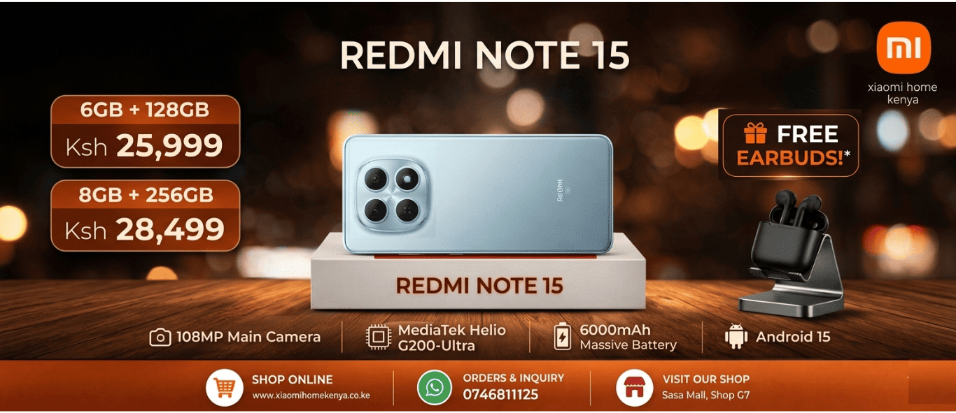 Redmi Note 15 price in Kenya April 2026