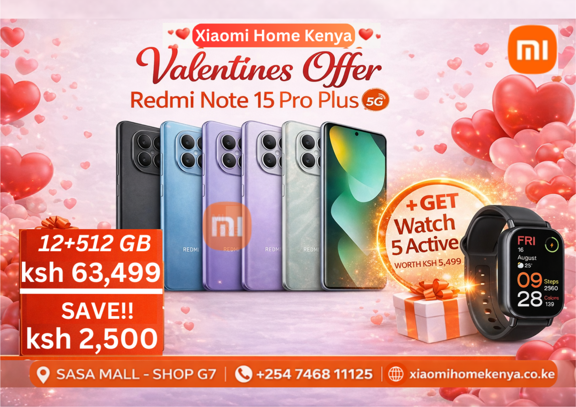 Xiaomi Redmi Note 15 Pro Plus 5G 12+512G Valentines Offers