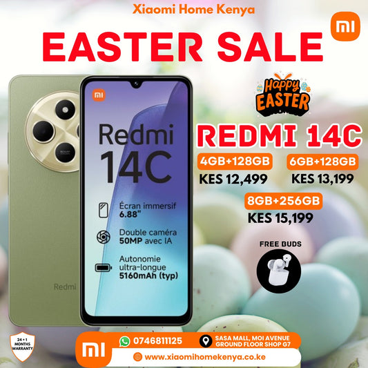 Redmi 14C 6+128, Get Free Earbuds