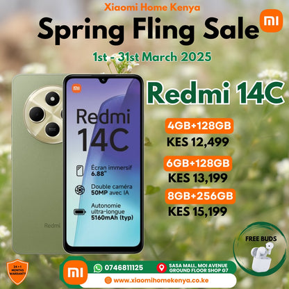 Redmi 14C 4+128, Get Free Earbuds
