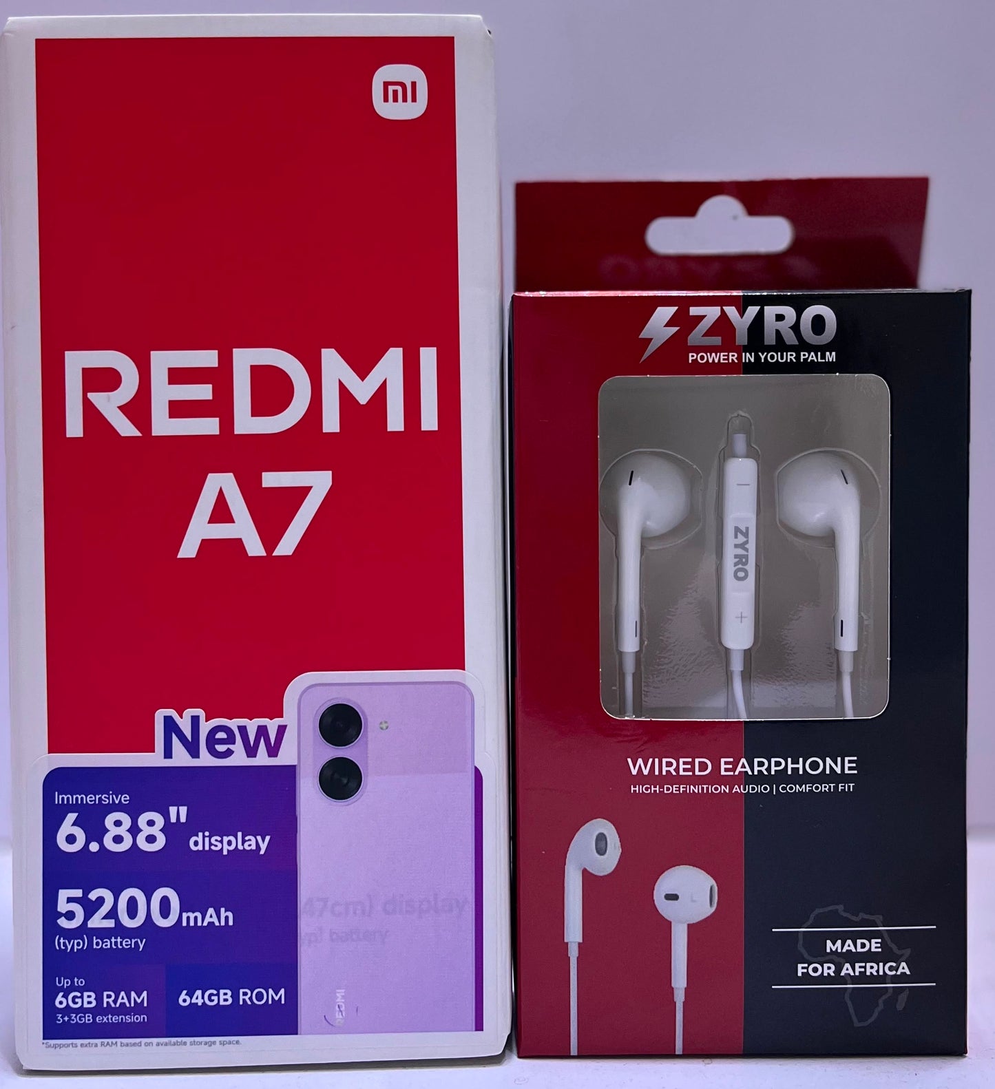 Redmi A7 3GB+64GB, 5200mAh Big Battery ,GET FREE Zyro Earphones
