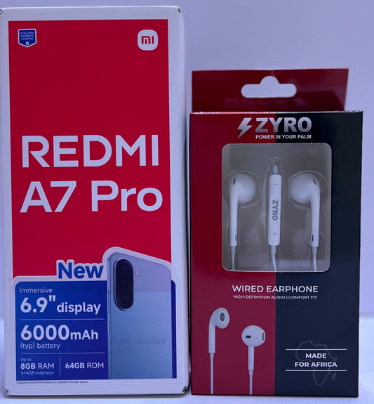 Redmi A7 Pro Price in Kenya, 4+64GB, 6000mAh Battery, 32MP Camera, FREE Zyro Earphones