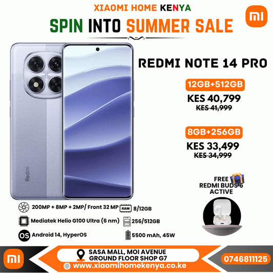 Redmi Note 14 Pro 8+256, Free Redmi Buds 6 Active