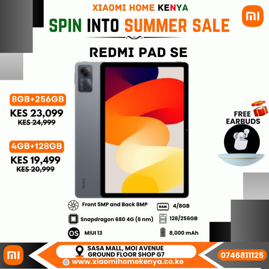 Redmi Pad Se 11" 8GB + 256GB Grey Plus Free Earbuds