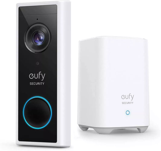 Eufy Video Doorbell 2K (Battery-Powered) - Black + White - XIAOMI HOME KENYA OFFICIAL AUTHORIZED STORE